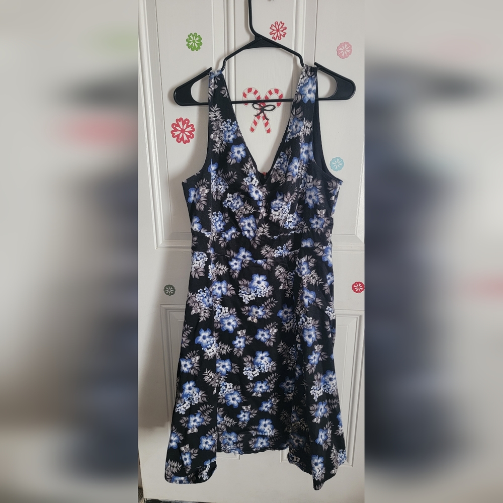 Torrid Blue Floral Dress Size 18